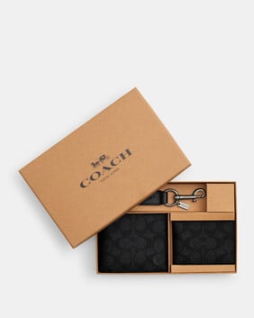 Boxed 3-in-1 Wallet Gift Set In Signature Canvas