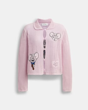Brain Dead Kachi Mouse Cardigan In Organic Cotton