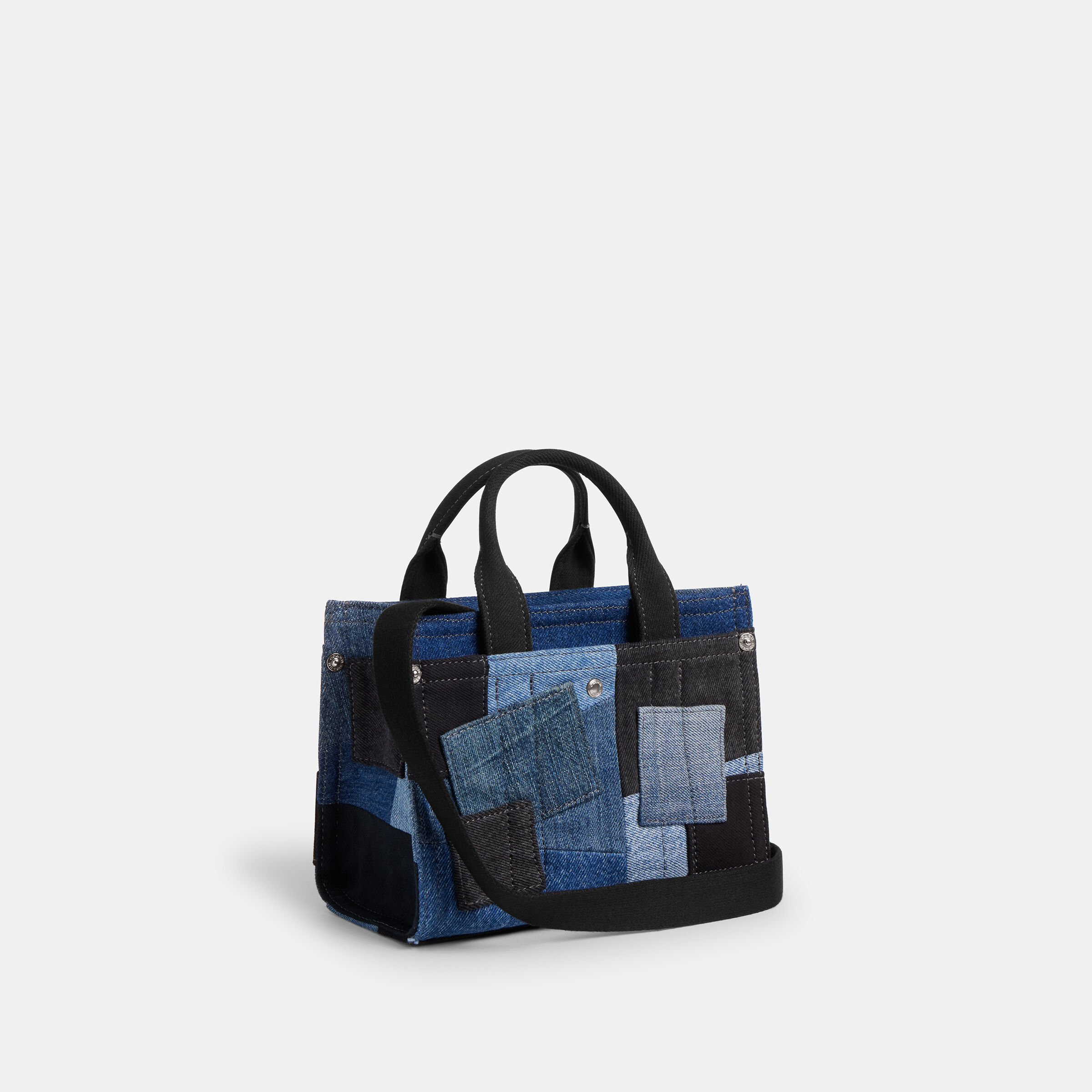 トートバッグ Coach Patchwork Cargo 20 Tote Bag - Coach - Cotton - Blue Coach Patchwork Cargo 20 Tote Bag | ModeSens