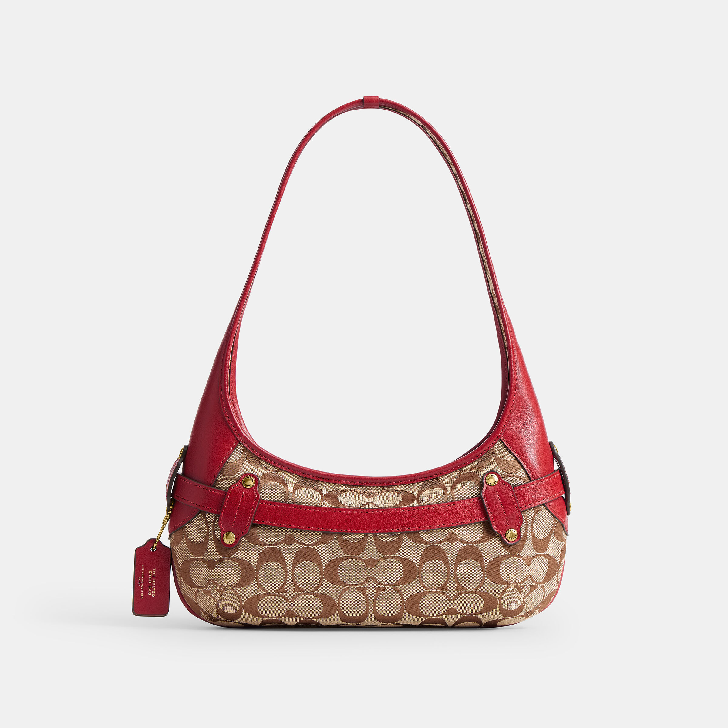 バッグ Coach Ergo Hobo Signature Shoulder Bag Buy COACH Belted Ergo Shoulder Bag 26 In Signature Jacquard Red