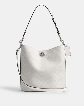 Willow Soft Bucket Bag In Signature Canvas