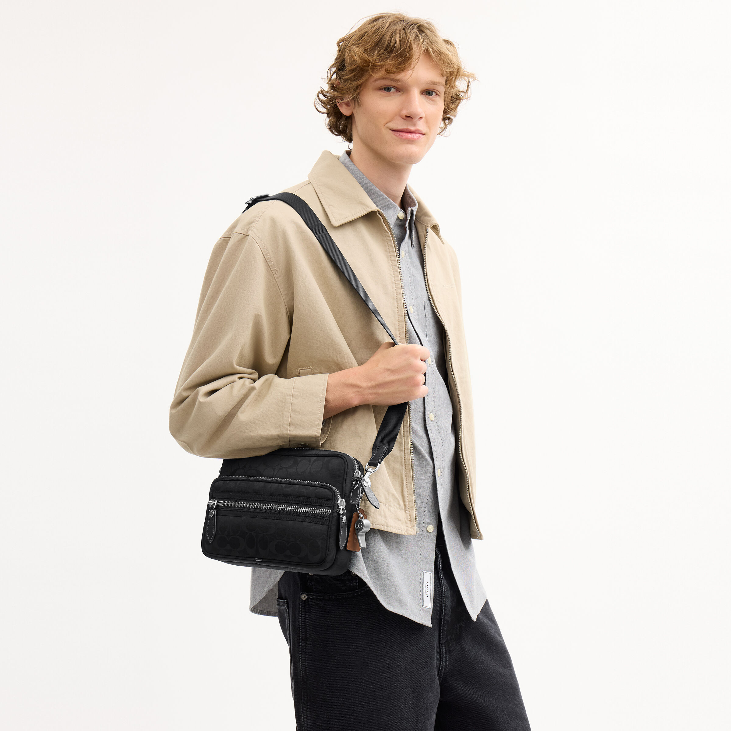 Buy COACH Dakota Crossbody Bag In Signature Nylon Black Online in UAE