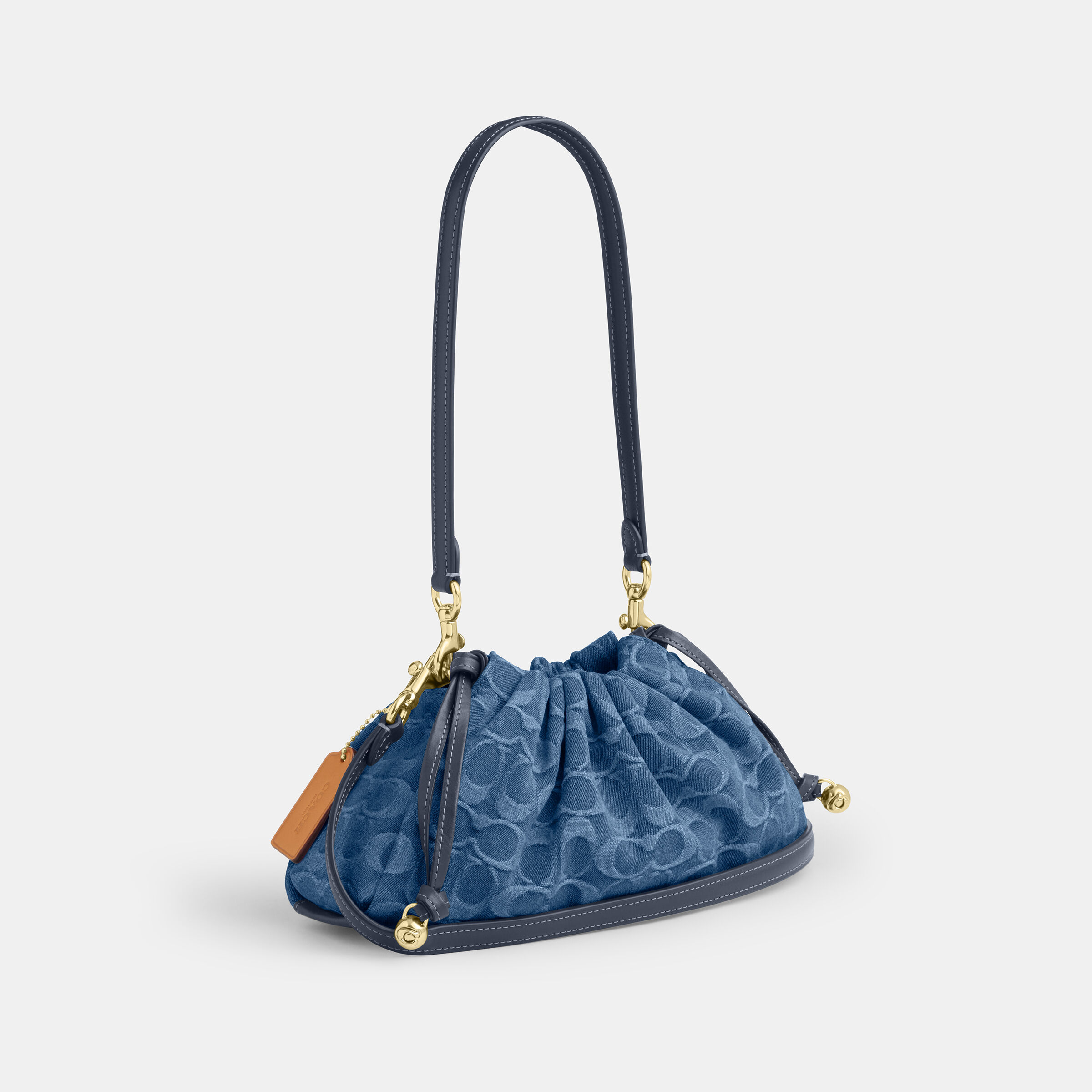 Buy COACH Faye Shoulder Bag In Signature Denim Blue Online in UAE