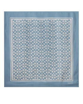 Vintage Signature Print Silk Square Scarf