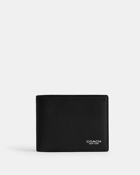 Slim Billfold Wallet In Natural Full-grain Leather