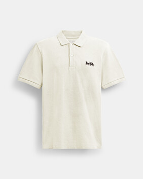 Horse And Carriage Classic Polo In Organic Cotton