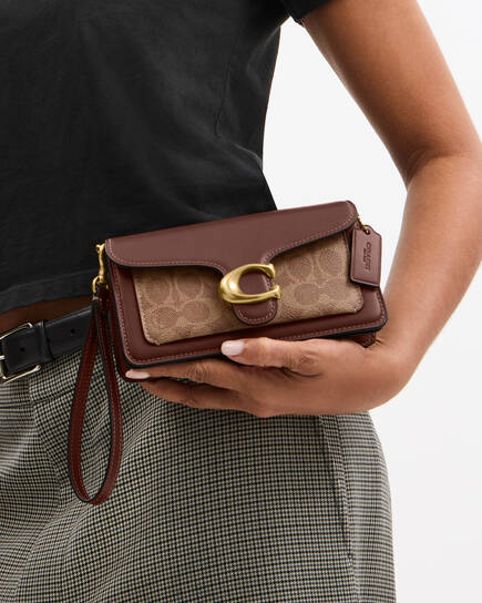 Buy COACH Tabby Chain Crossbody Bag 19 In Signature Canvas Brown 