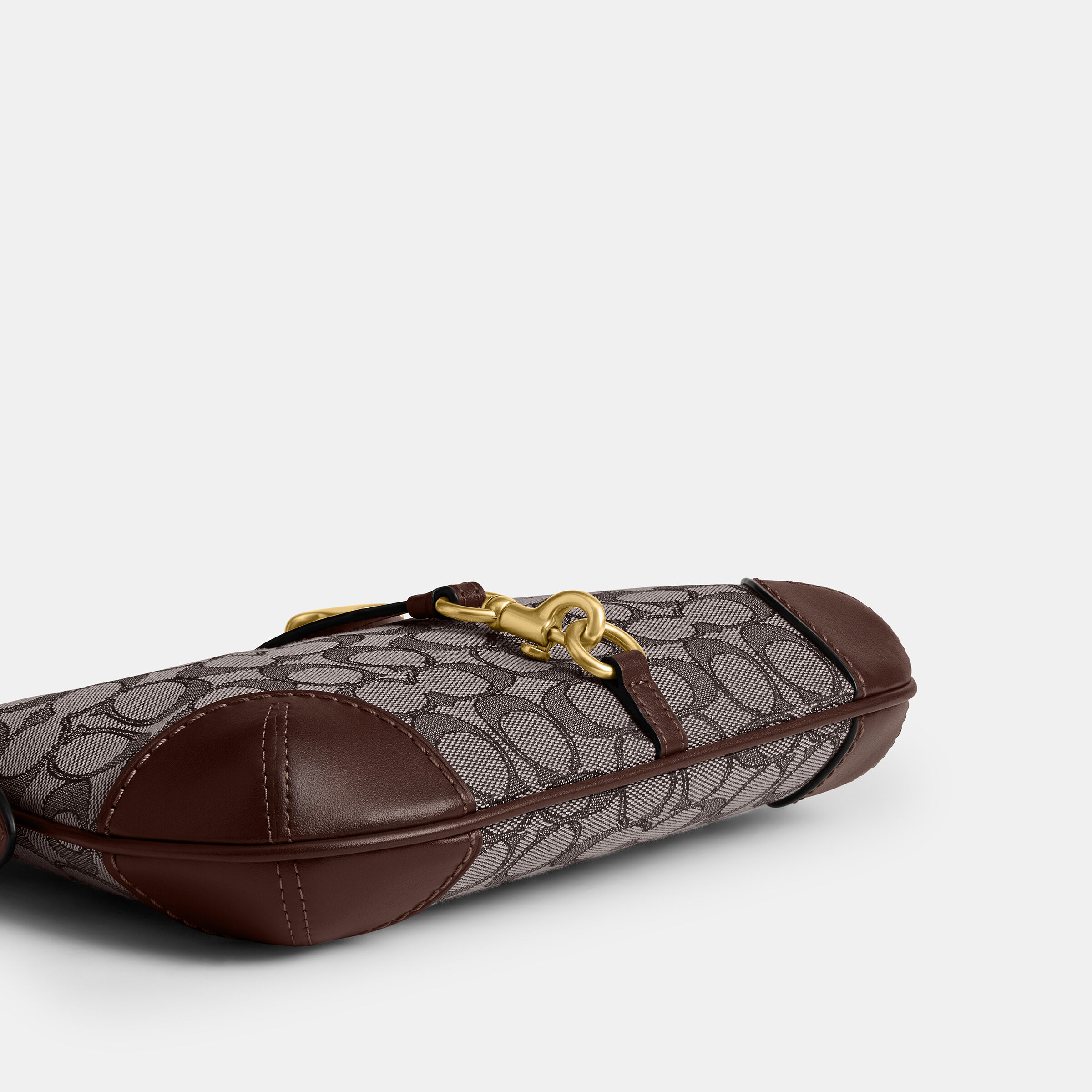 Buy COACH Hamptons Hobo Bag In Signature Jacquard DARK BROWN