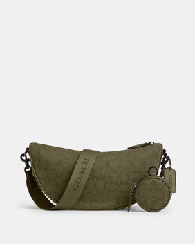 Hall Soft Sling Bag In Signature Jacquard