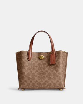 Willow Tote Bag 24 In Signature Canvas