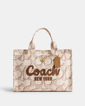 Cargo Tote Bag With Signature Canvas