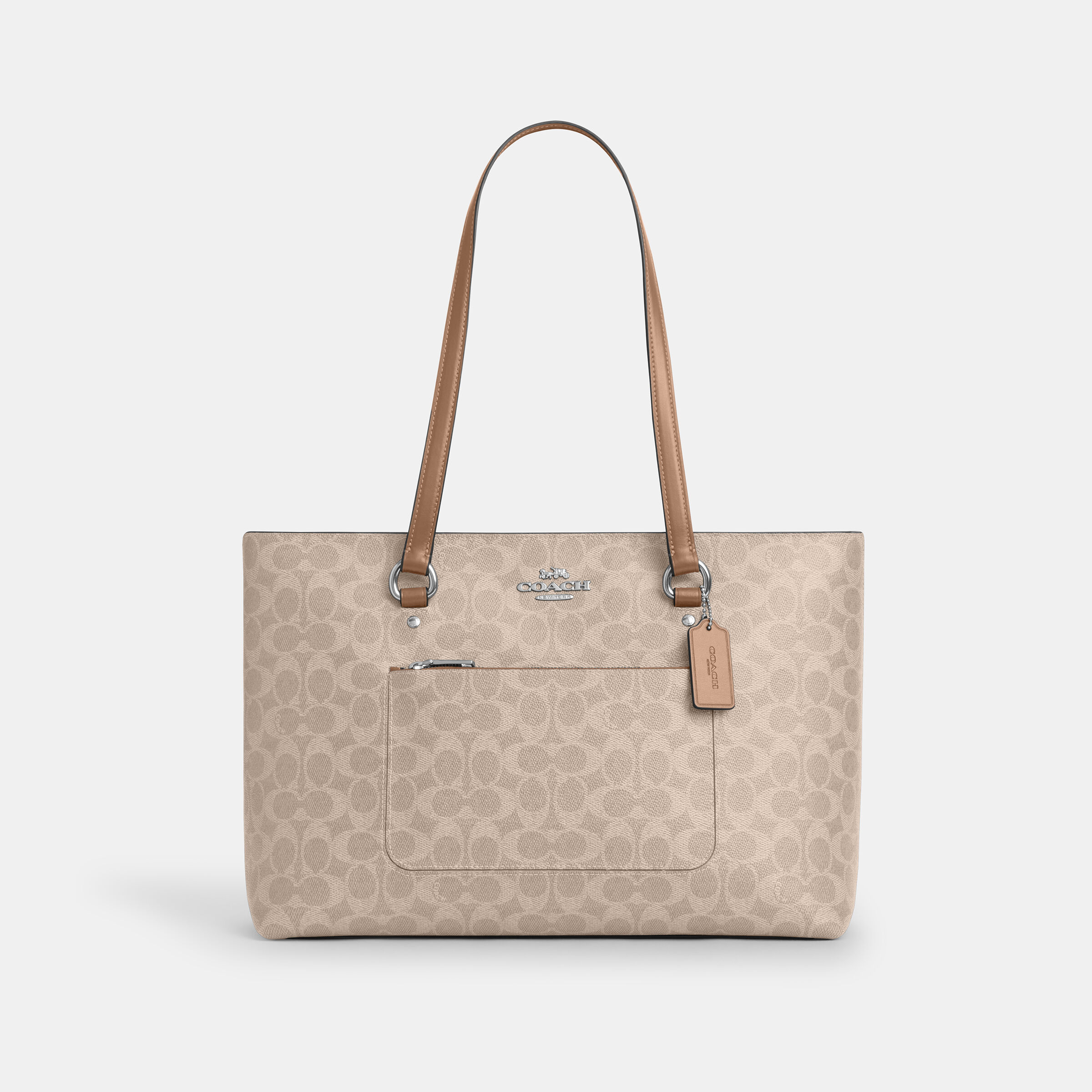Buy COACH Station Tote Bag In Signature Canvas BEIGE Online in UAE