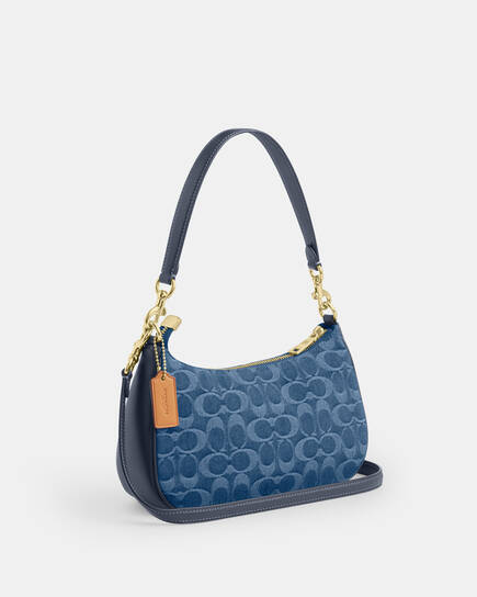 COACH Denim Signature One Shoulder Y2K Buy COACH Teri Shoulder Bag 