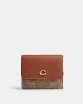 Mila Small Flap Wallet In Signature UpcraftedLeather