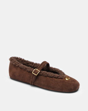 Sculpted C Mary Jane In Shearling