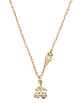 Pavé Cherry Pendant Necklace