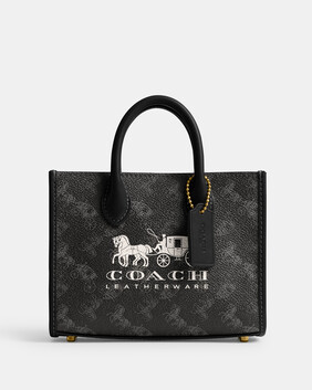 Ace Tote Bag 17 With Horse And Carriage Print