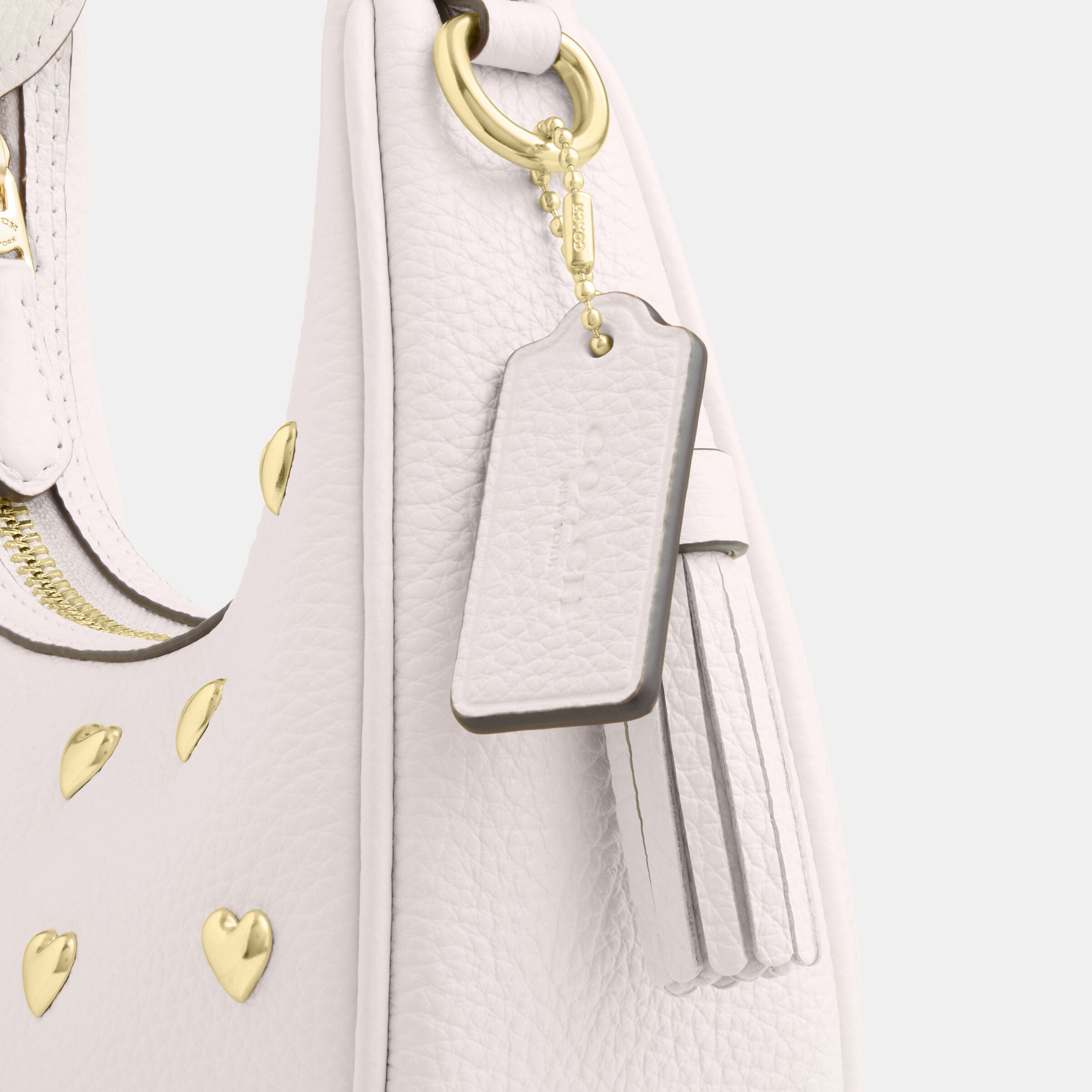 Buy COACH Carmen Mini Crossbody Bag With Heart Rivets WHITE Online