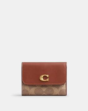 Essential Card Holder Wallet In Signature Canvas