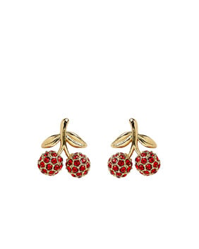 Pavé Cherry Studs