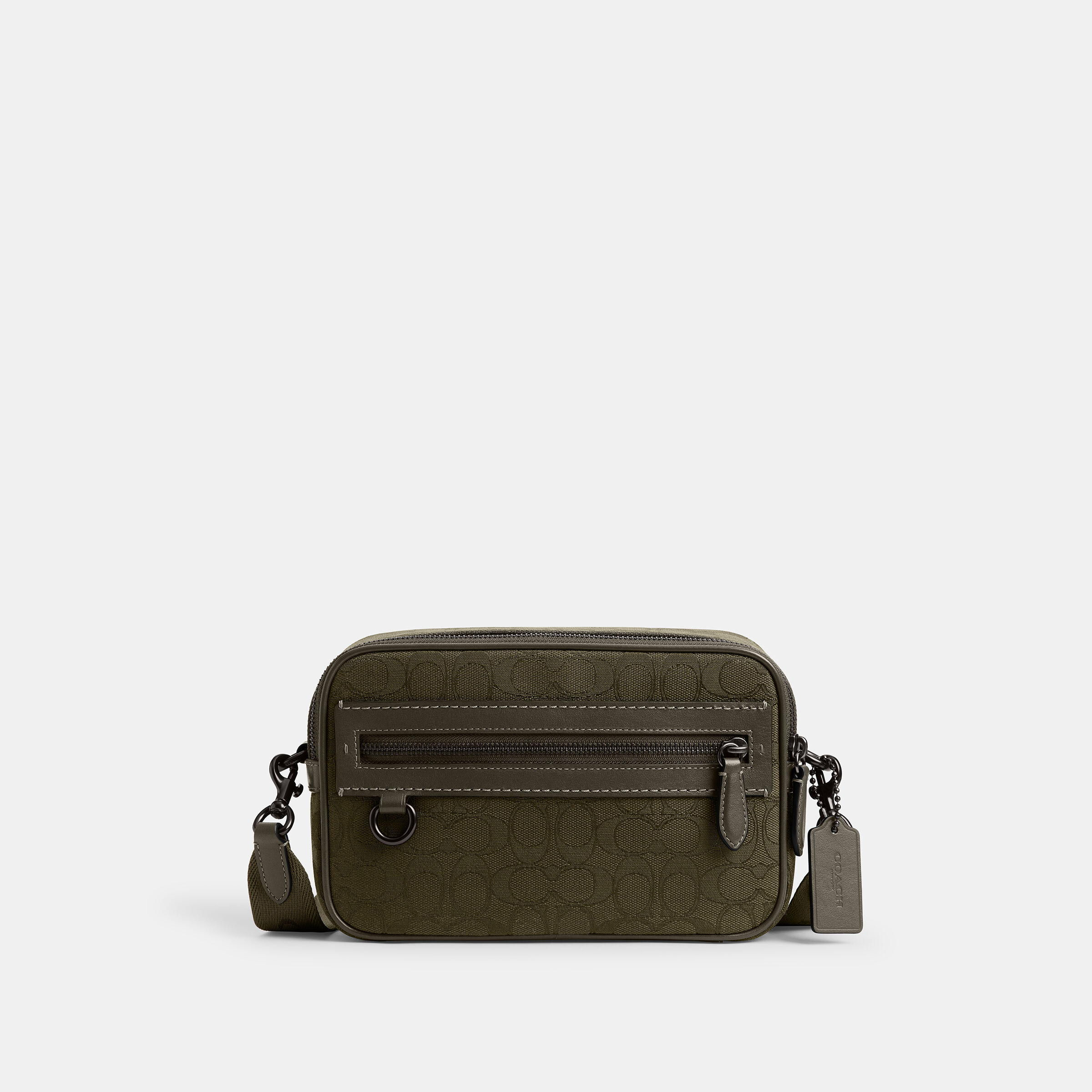Buy COACH Theo Camera Bag In Signature Jacquard Green Online in UAE