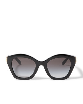 Maxi Sculpted C Oversized Geometric Sunglasses