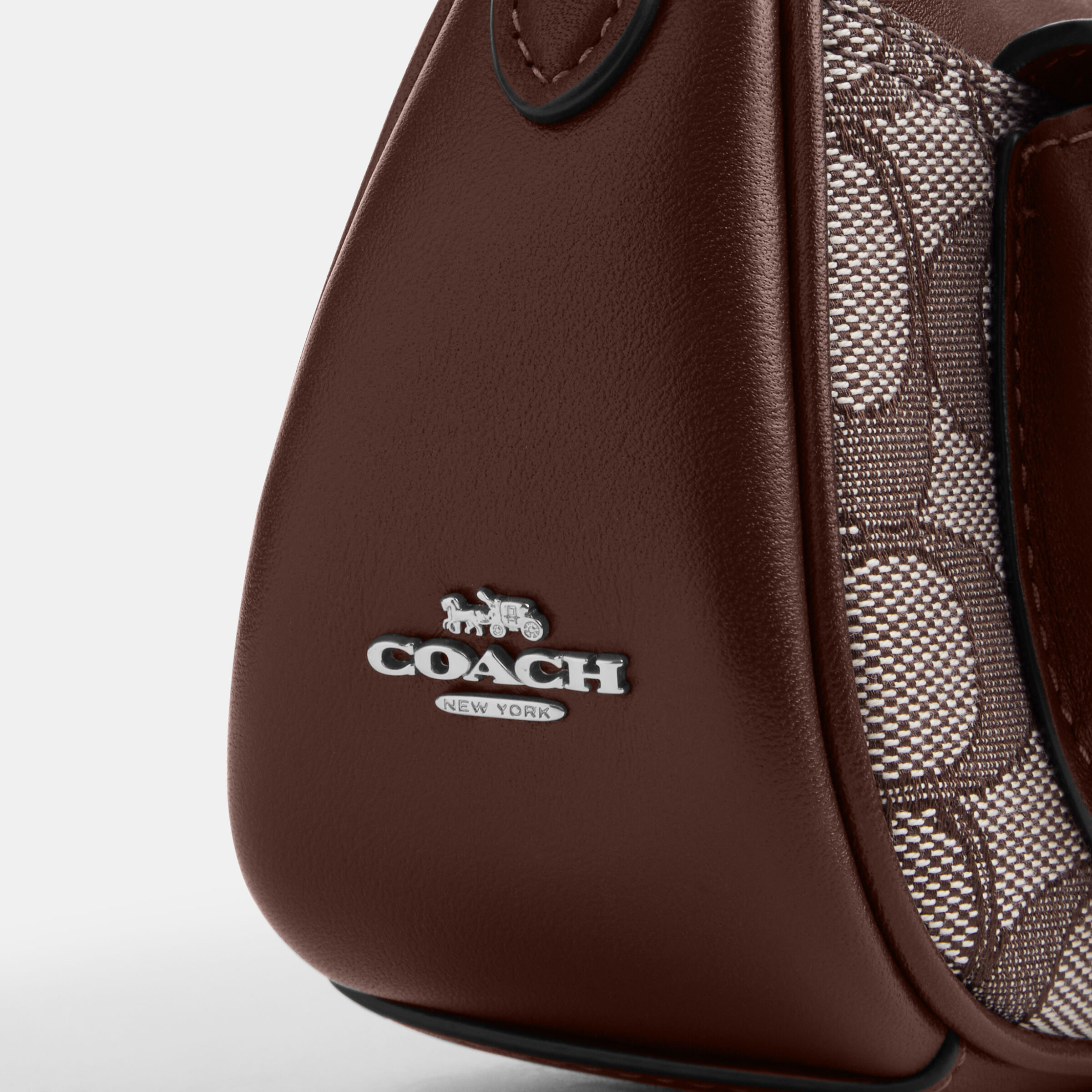 Buy COACH Ashton Mini Shoulder Bag In Signature Jacquard Brown