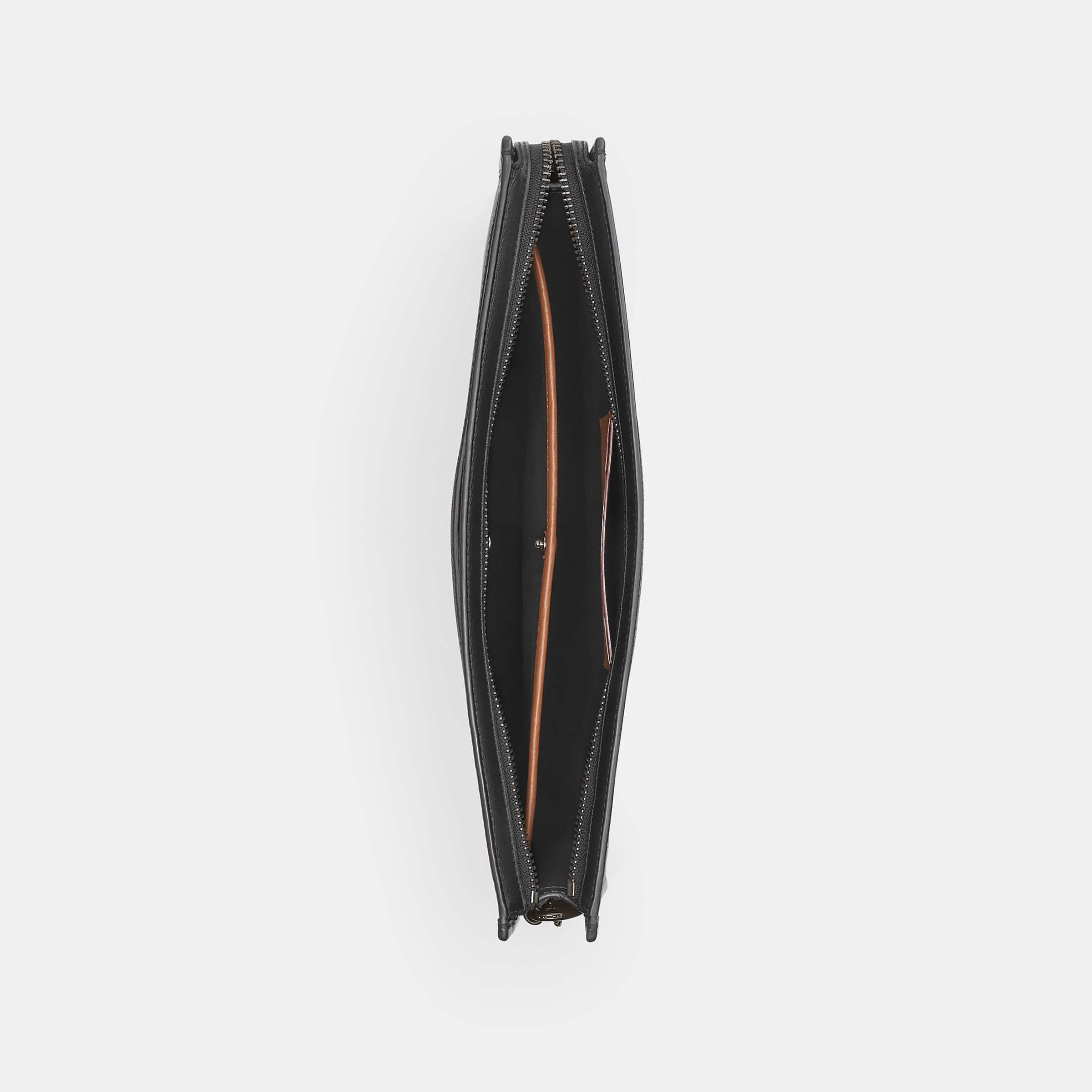Buy COACH Charter Pouch In Signature Canvas Black Online in UAE