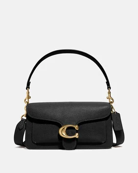 Polished Pebble Leather Tabby Shoulder Bag 26 Refresh