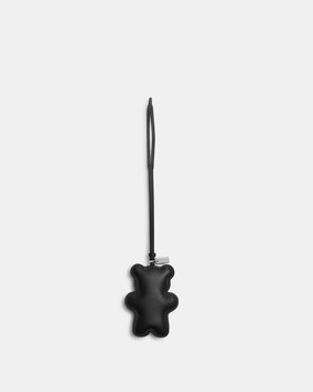 Bear Puffy Leather Bag Charm