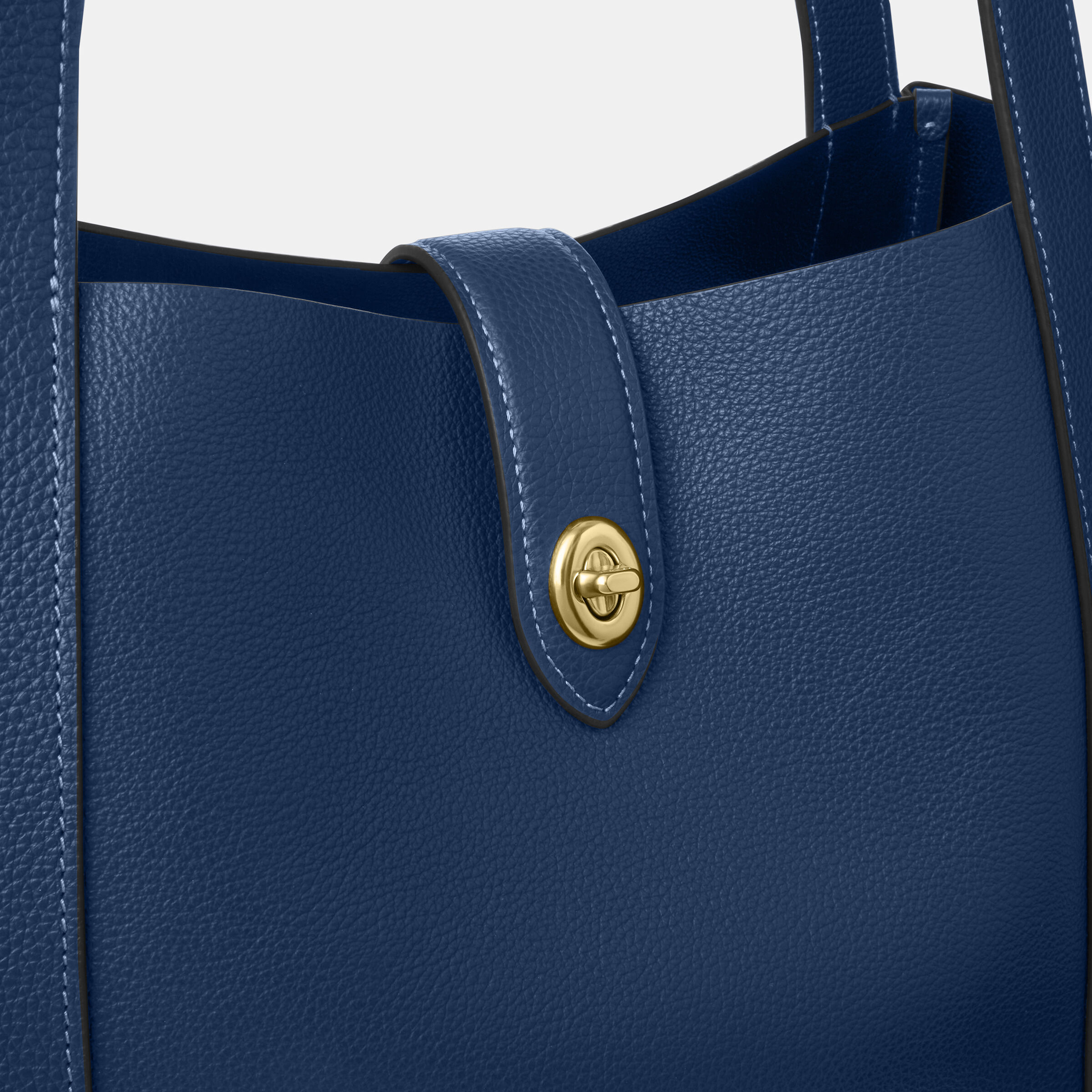 Buy COACH Hadley Turnlock Tote Bag Dark Blue Online in UAE