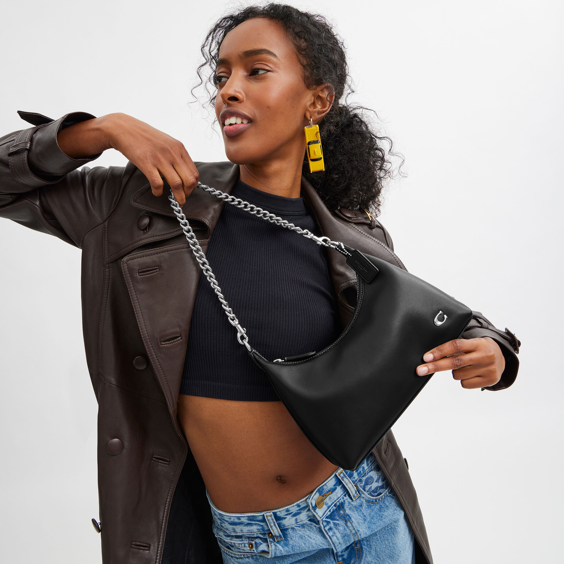 Buy COACH Juliet Shoulder Bag 25 Black Online in UAE