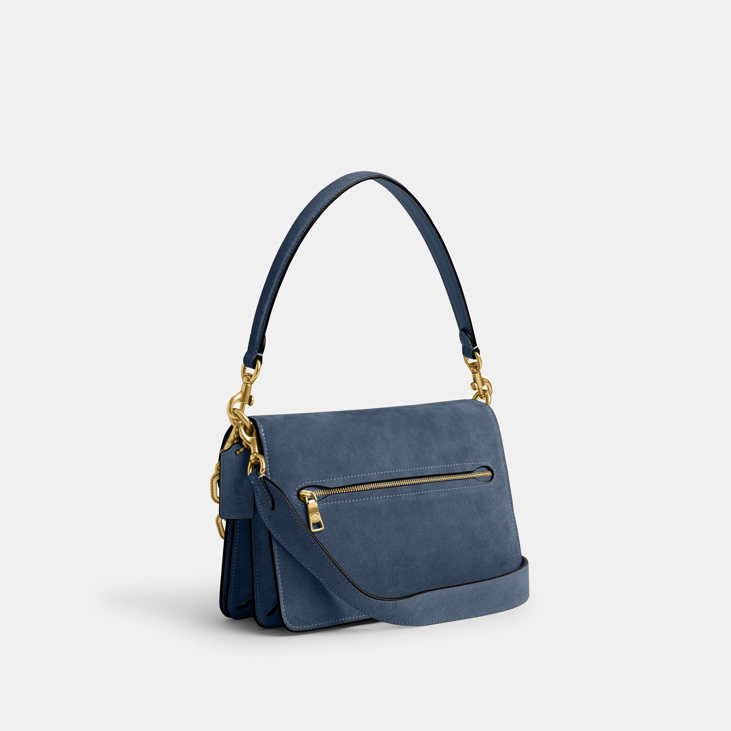 Buy COACH Suede Chain Tabby Shoulder Bag With Chain Light/Pastel