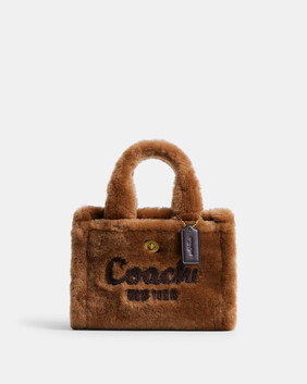 Cargo Tote Bag 20 In Shearling
