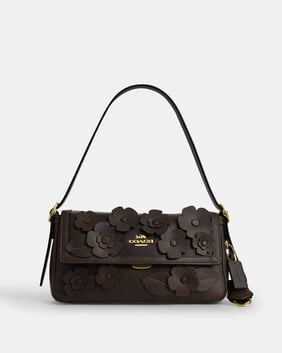 Etta Small Flap Shoulder Bag In Floral Applique