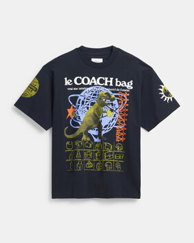 Graphic Relaxed T-shirt In Organic Cotton