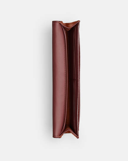 Buy COACH Mila Long Flap Wallet In Signature Canvas Light/Pastel 