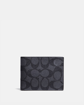 Slim Billfold Wallet In Signature Canvas