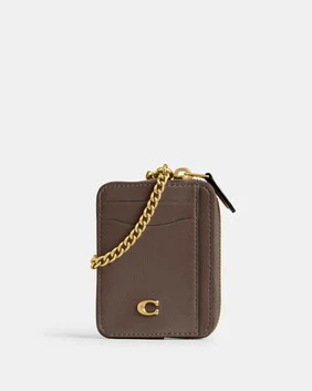 حافظة بطاقات ايسنشال بسلسلة