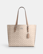 حقيبة يد مولي قماش قنب محفور بشعار الماركة