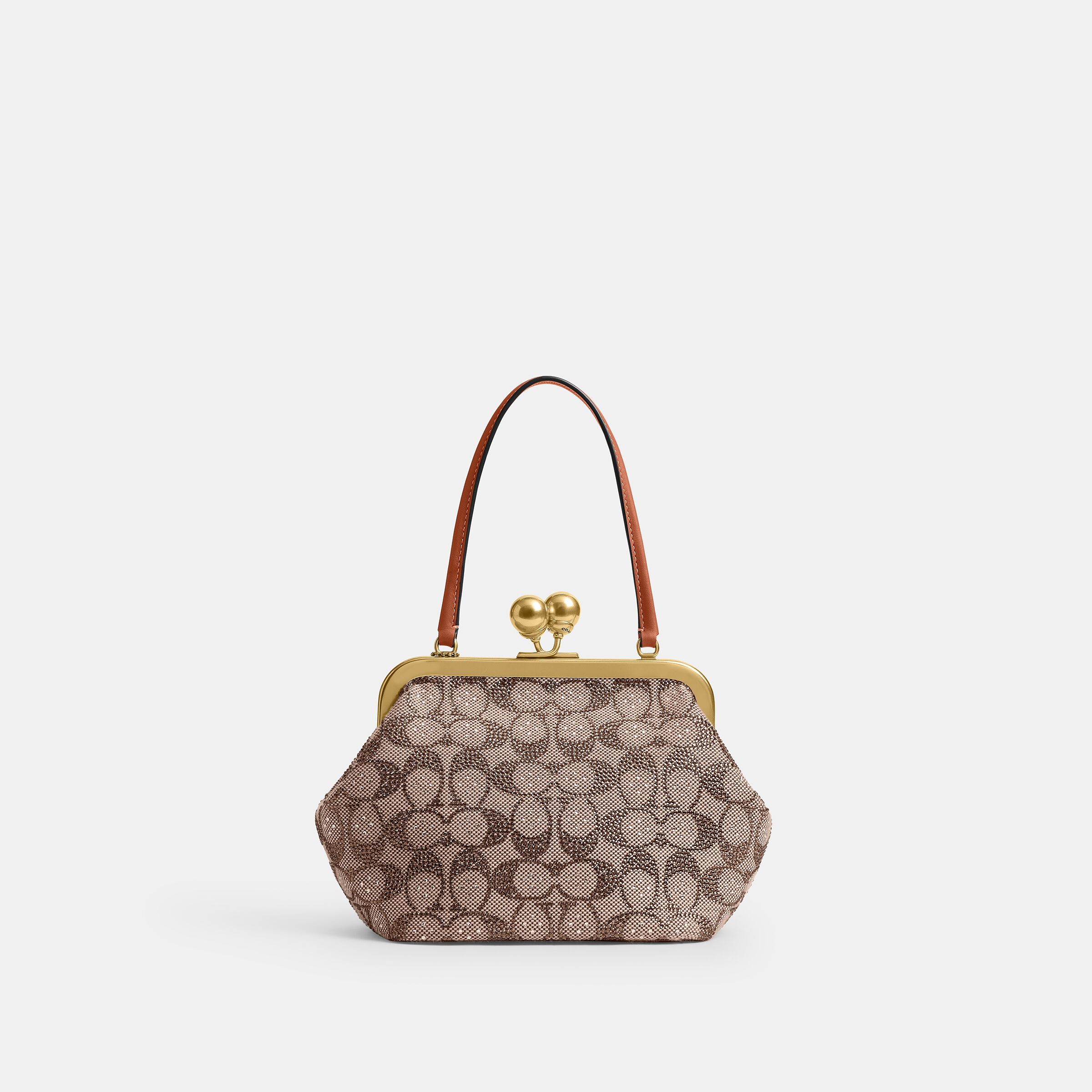 Buy COACH Kisslock Frame Bag 16 In Crystal Signature Jacquard