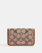 Essential Slim Card Case In Crystal Signature Jacquard