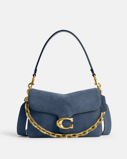 Buy COACH Suede Chain Tabby Shoulder Bag With Chain Light/Pastel 