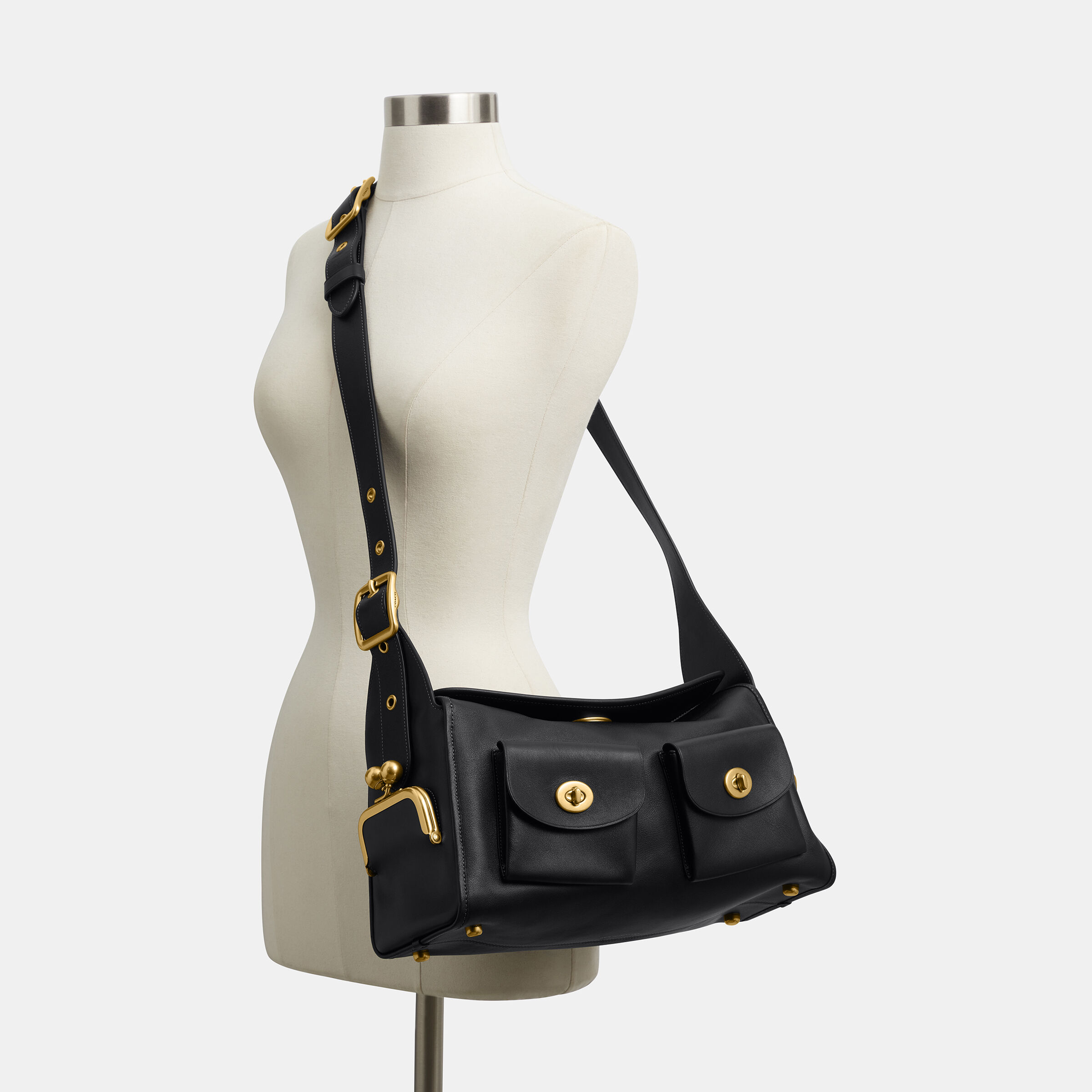 Buy COACH Turnlock Haversack Bag Black Online in UAE