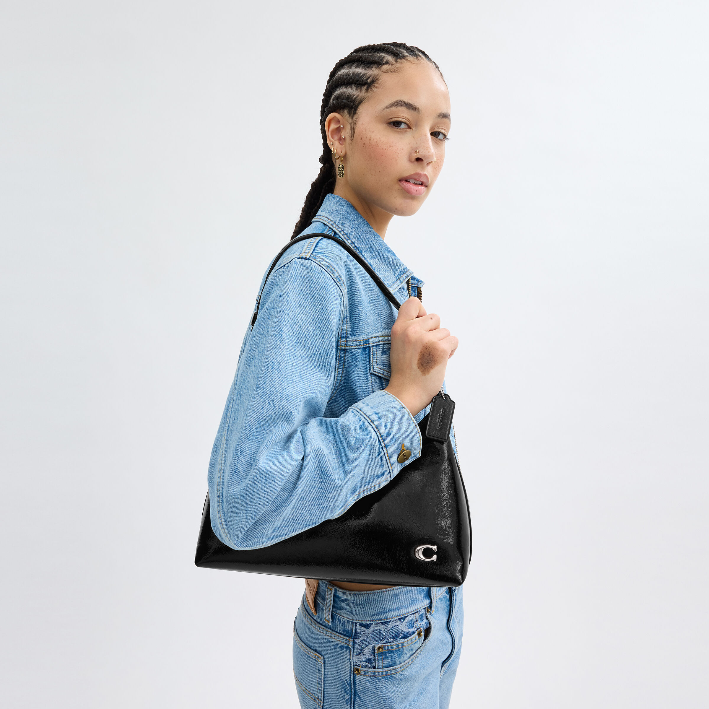 Buy COACH Juliet Shoulder Bag 30 Black Online in UAE