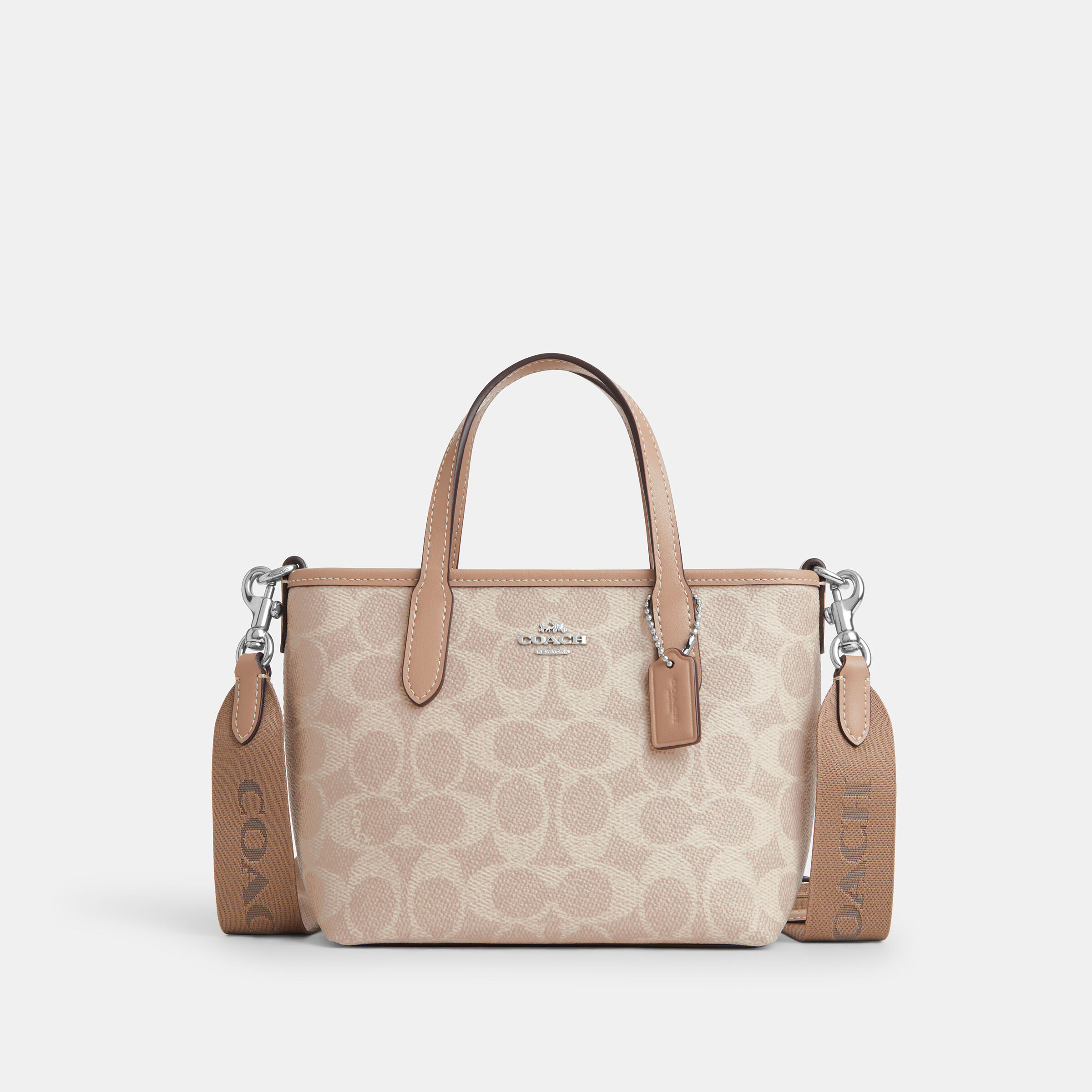 Buy COACH City Mini Tote Bag In Signature Canvas BEIGE Online in UAE