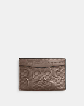 Essential Card Case In Signature Leather