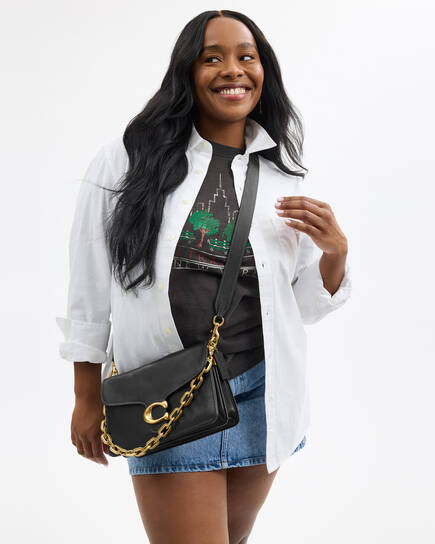 coach shoulder bag with chain strap