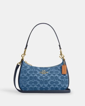 Teri Shoulder Bag In Denim Signature