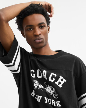 Horse And Carriage Relaxed T-shirt In Organic Cotton